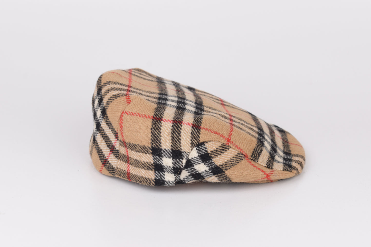 * Burberrys Wool Nova Check Flat Cap Hat, Size L, Excellent 10/10