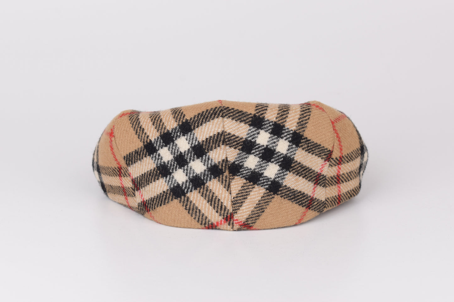 * Burberrys Wool Nova Check Flat Cap Hat, Size L, Excellent 10/10