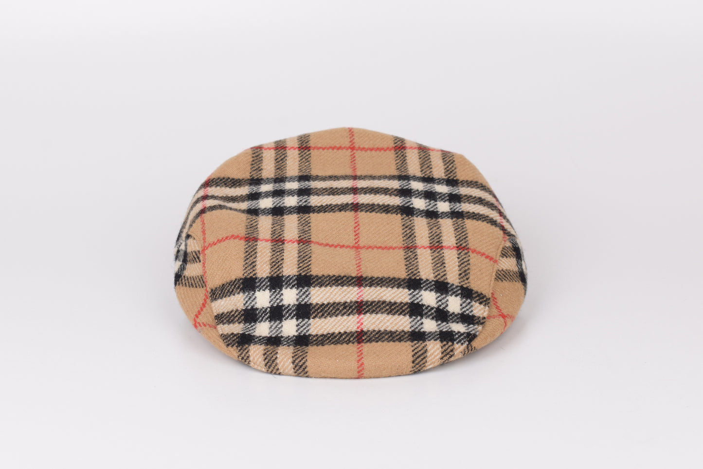 * Burberrys Wool Nova Check Flat Cap Hat, Size L, Excellent 10/10