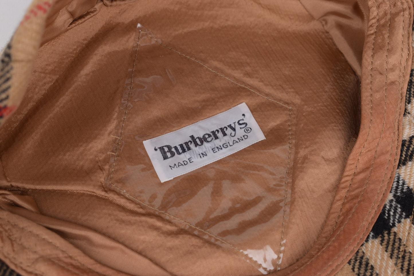 * Burberrys Wool Nova Check Flat Cap Hat, Size L, Excellent 10/10