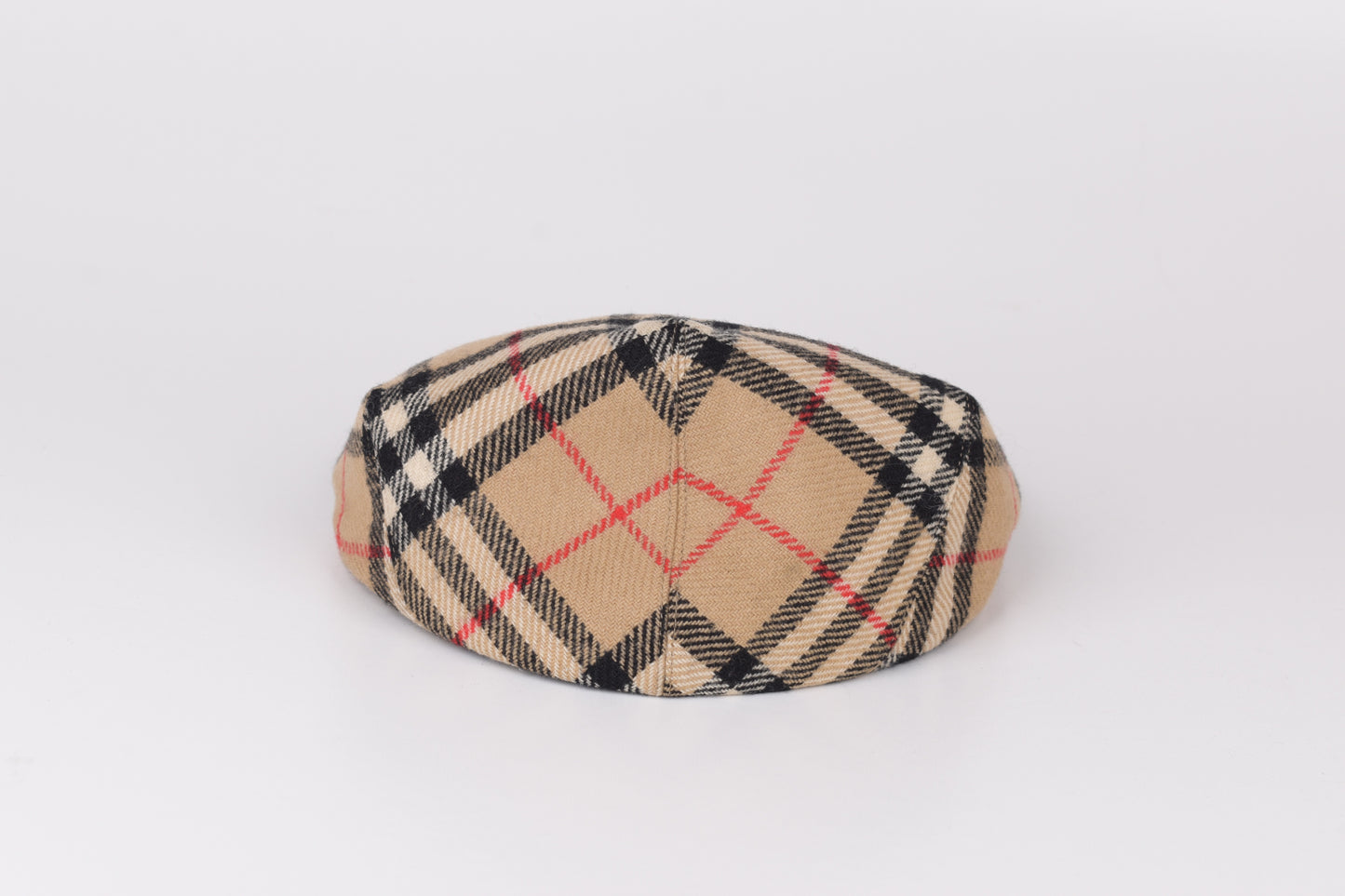 * Burberrys Wool Nova Check Flat Cap Hat, Size L, Excellent 9/10
