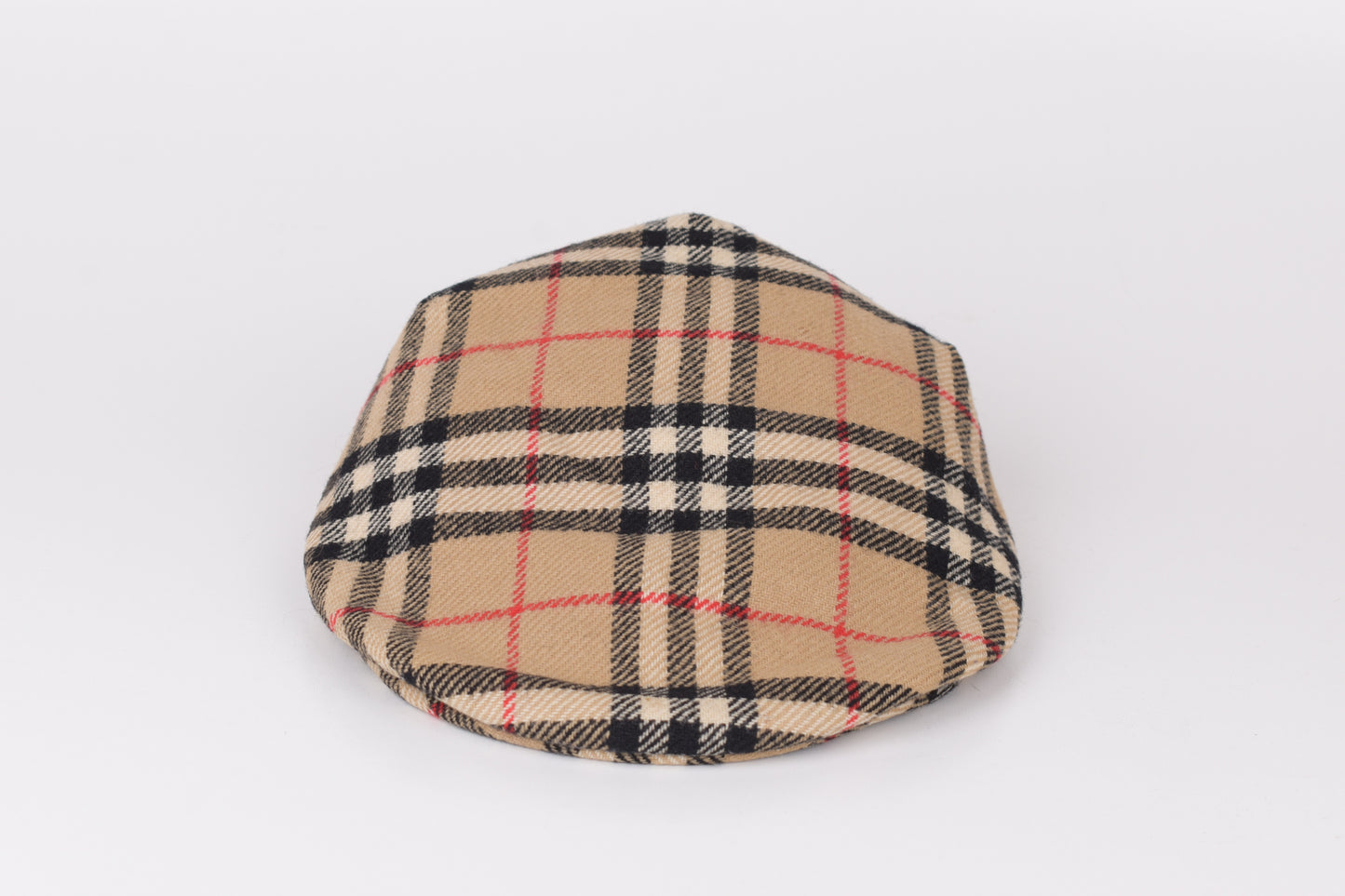 * Burberrys Wool Nova Check Flat Cap Hat, Size L, Excellent 9/10