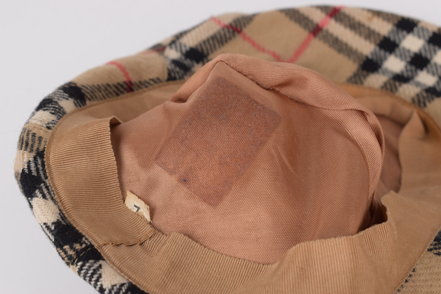 * Burberrys Wool Nova Check Flat Cap Hat, Size L, Excellent 9/10