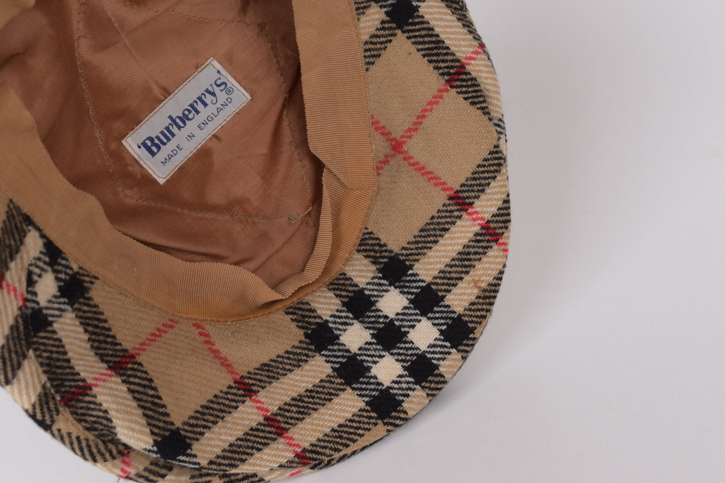 * Burberrys Wool Nova Check Flat Cap Hat, Size L, Excellent 9/10