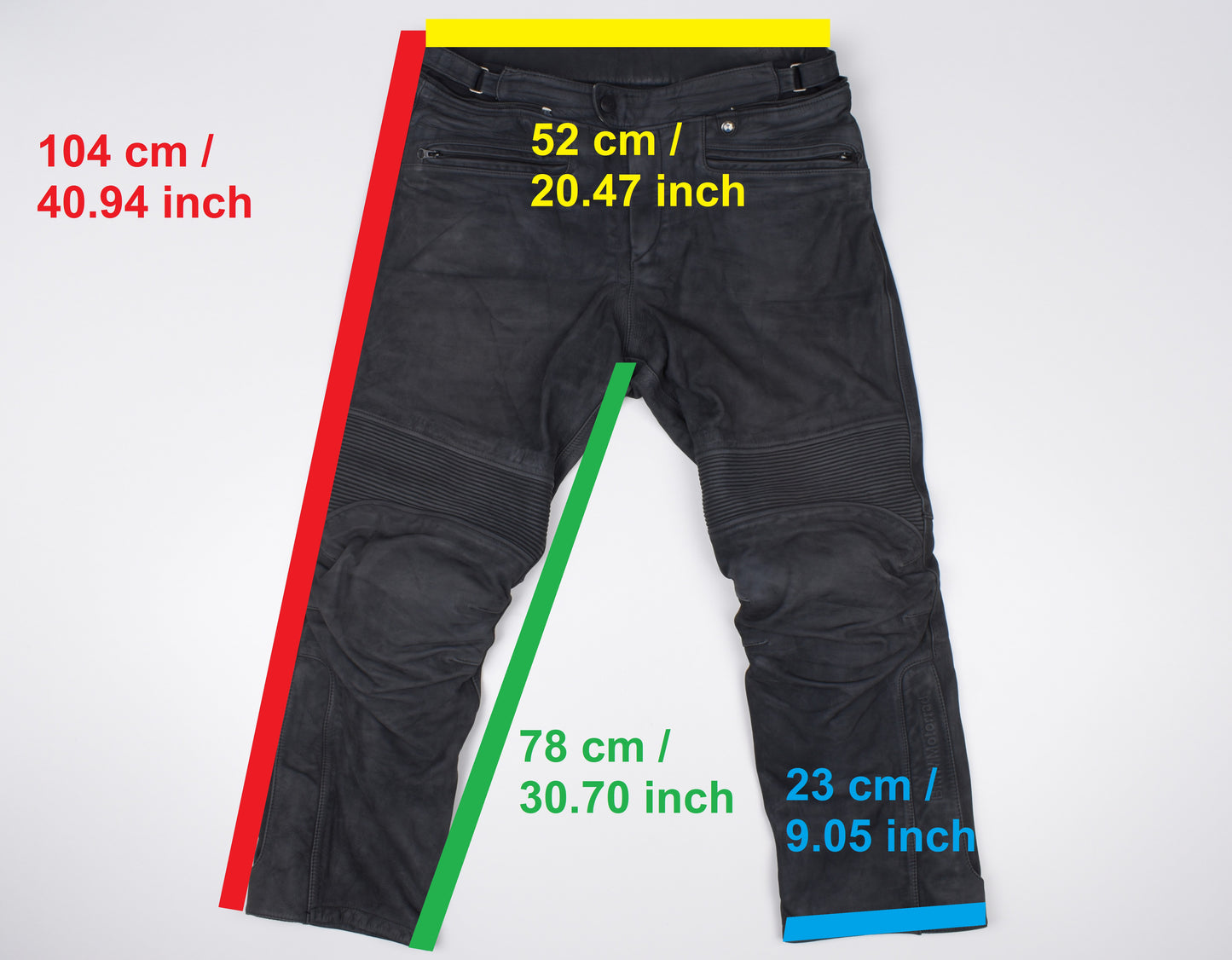 * BMW MOTORRAD BMW Atlantis 4 Motorbike Black Nubuck Leather Pants Size 56 XXL, V.Good 8/10