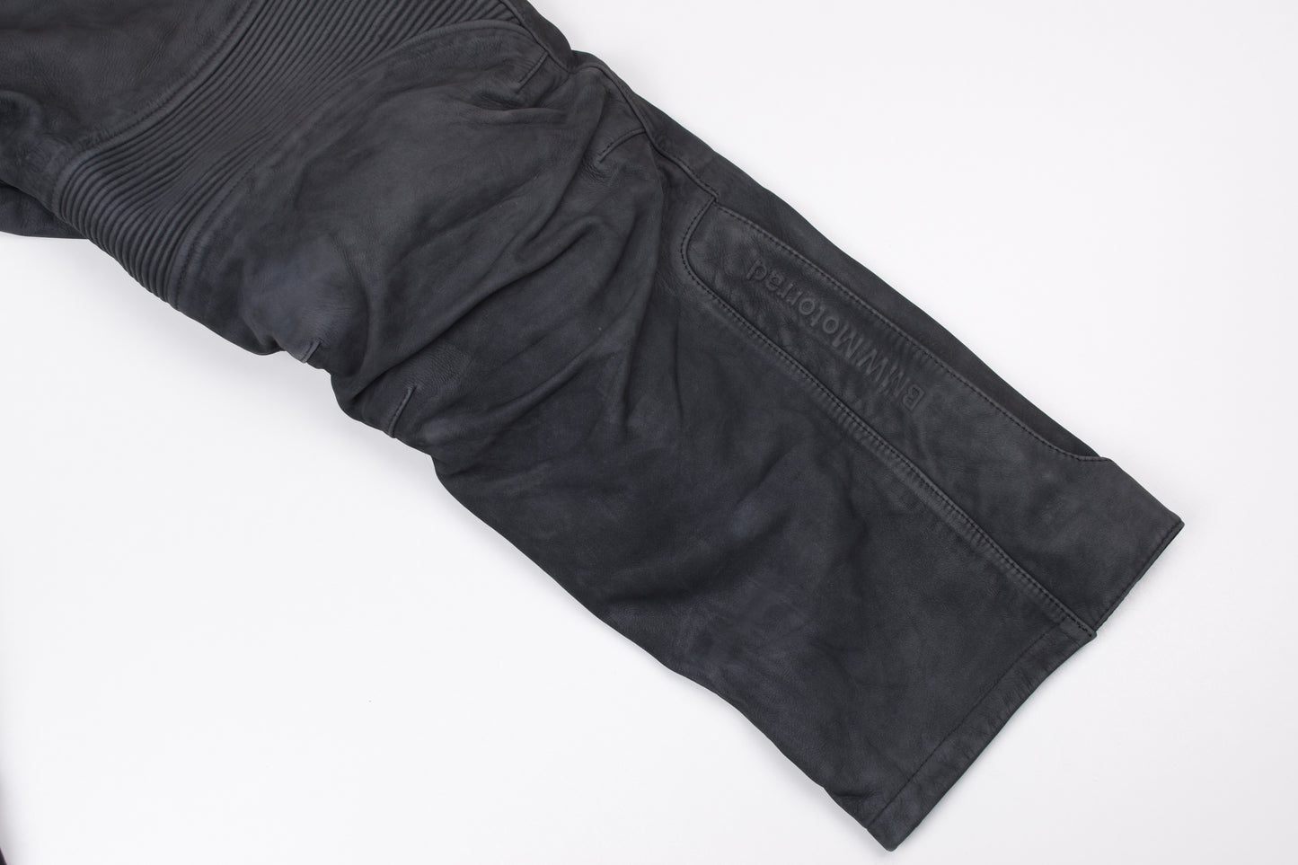 * BMW MOTORRAD BMW Atlantis 4 Motorbike Black Nubuck Leather Pants Size 56 XXL, V.Good 8/10