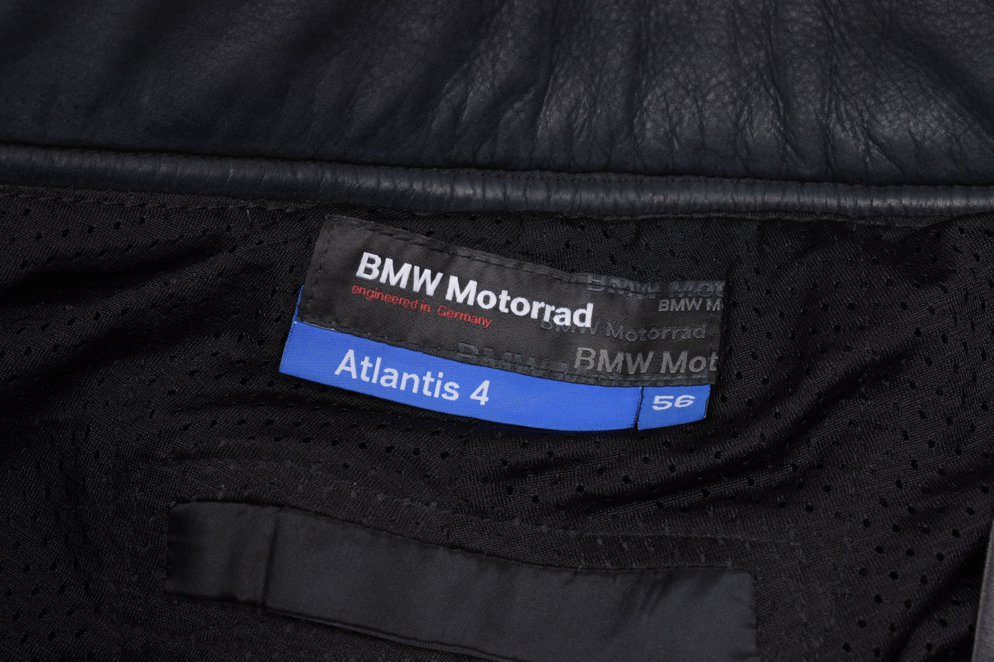 * BMW MOTORRAD BMW Atlantis 4 Motorbike Black Nubuck Leather Pants Size 56 XXL, V.Good 8/10