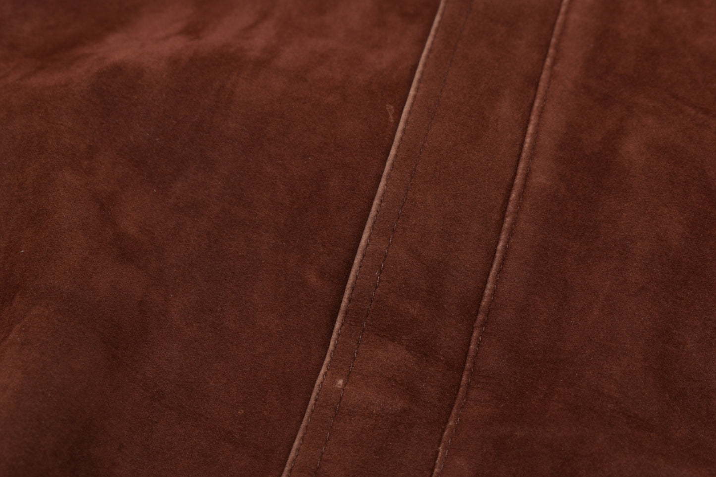 * Vintage Pervin Saint Laurent Brown Suede Leather Jacket Made in Italy, Size L, V.Good 8/10