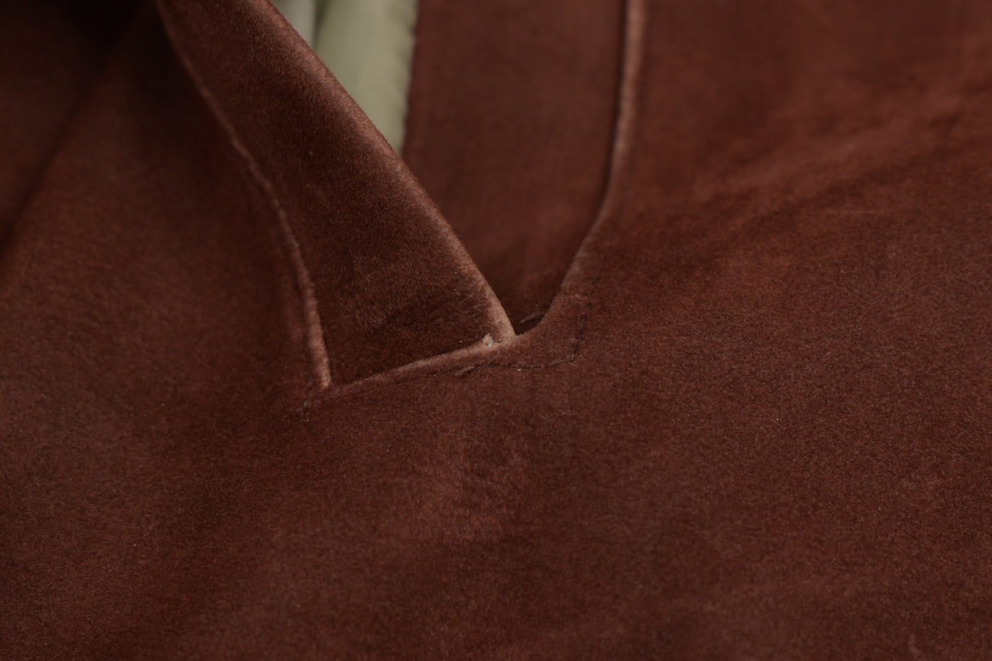 * Vintage Pervin Saint Laurent Brown Suede Leather Jacket Made in Italy, Size L, V.Good 8/10