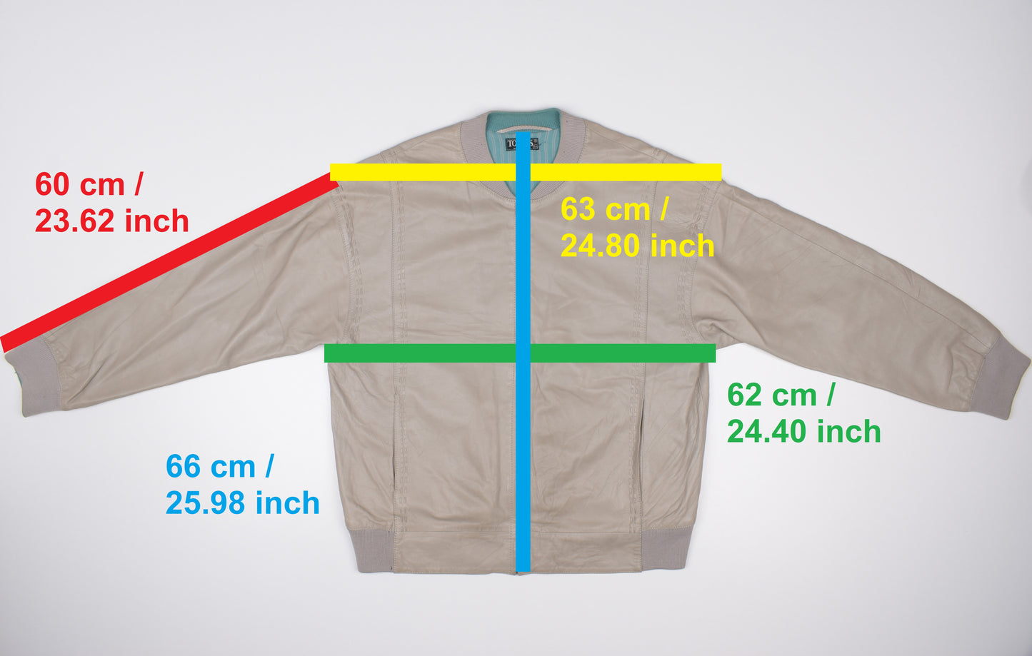 * Vintage Torras Cream Beige Men’s Leather Jacket, Size 54 XL, Good 6/10 *