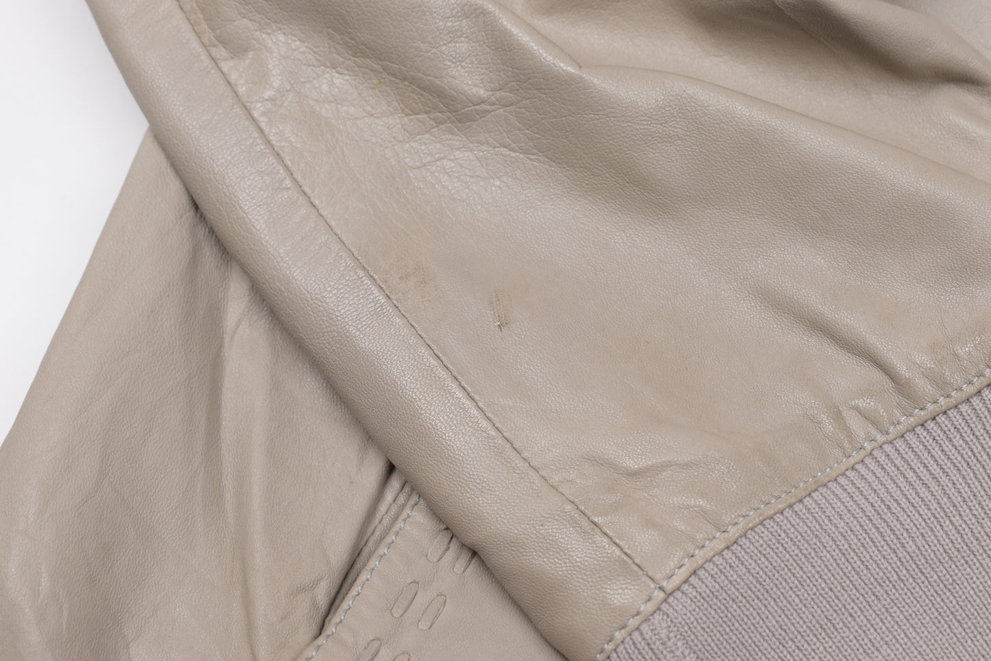 * Vintage Torras Cream Beige Men’s Leather Jacket, Size 54 XL, Good 6/10 *