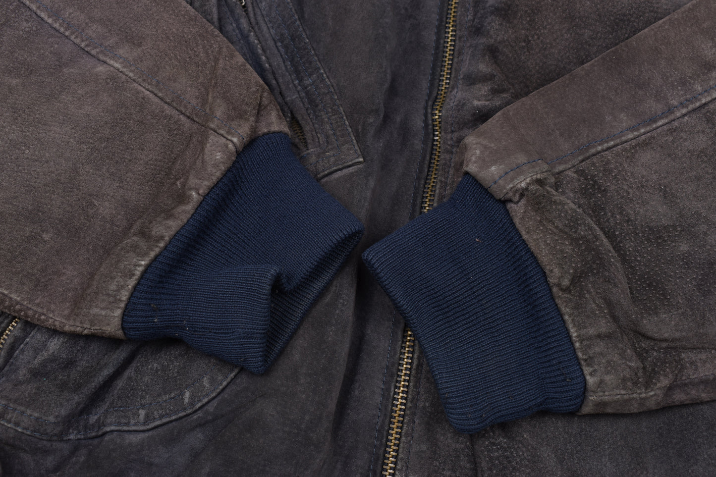 * Vintage 90s Harley Davidson Suede Leather Jacket, Made in Korea, Size L, V.Good 7/10 *