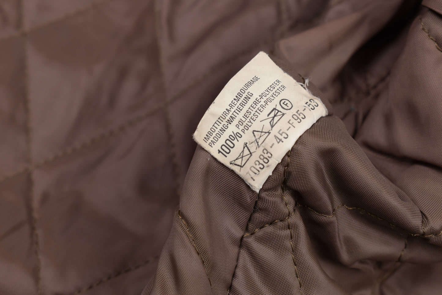 * Vintage 80s Levi's White Tab Brown Leather Type 3 Trucker Jacket Size L, V.Good 7/10 *