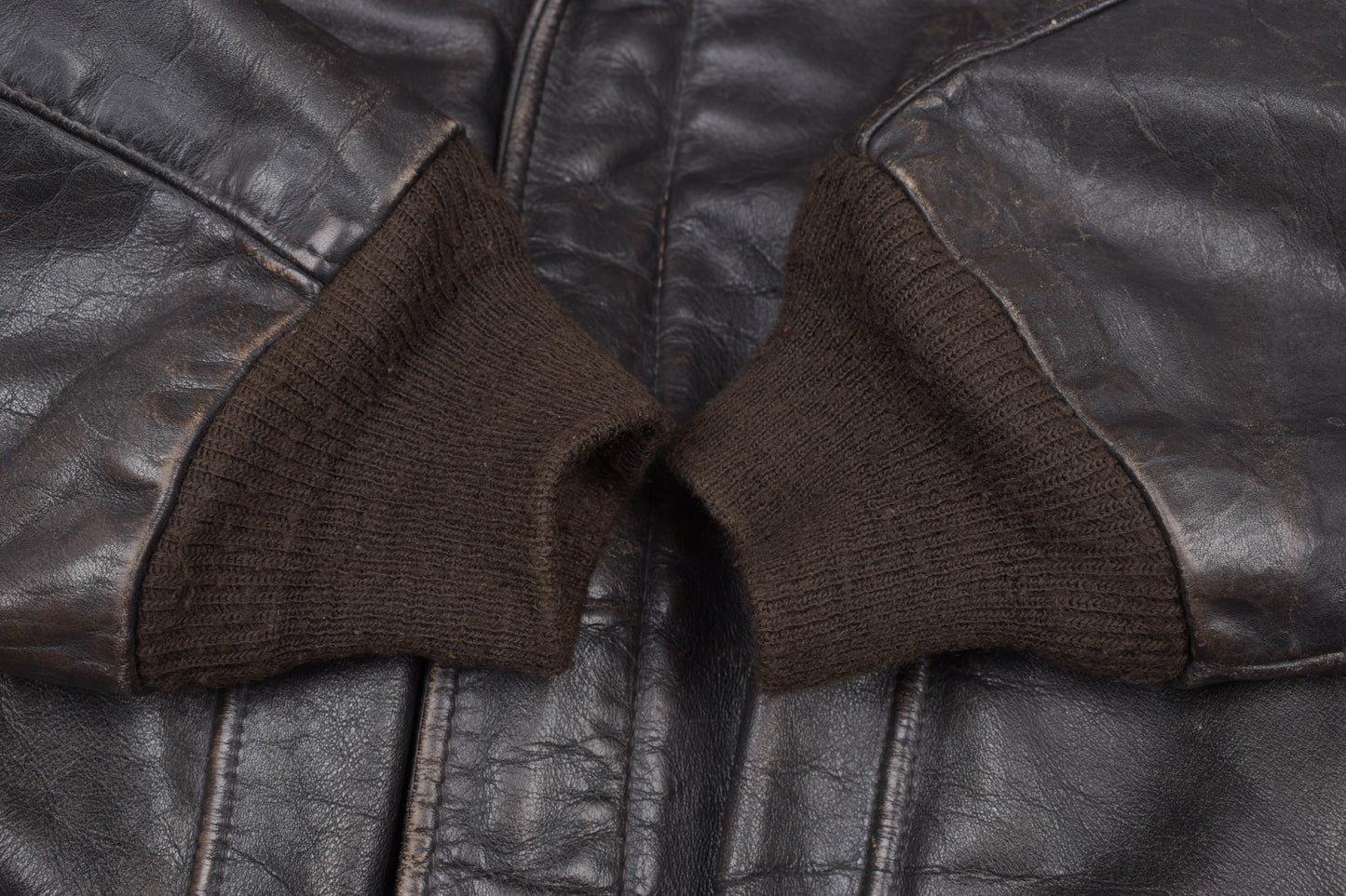 * 70s 80s Vintage Schott 184 SM Brown Flight Jacket, Made in USA, Size 48 L V.Good 7/10 *