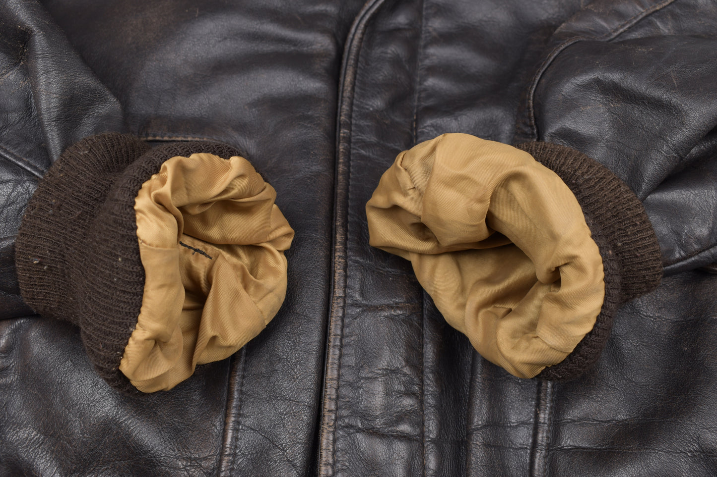 * 70s 80s Vintage Schott 184 SM Brown Flight Jacket, Made in USA, Size 48 L V.Good 7/10 *