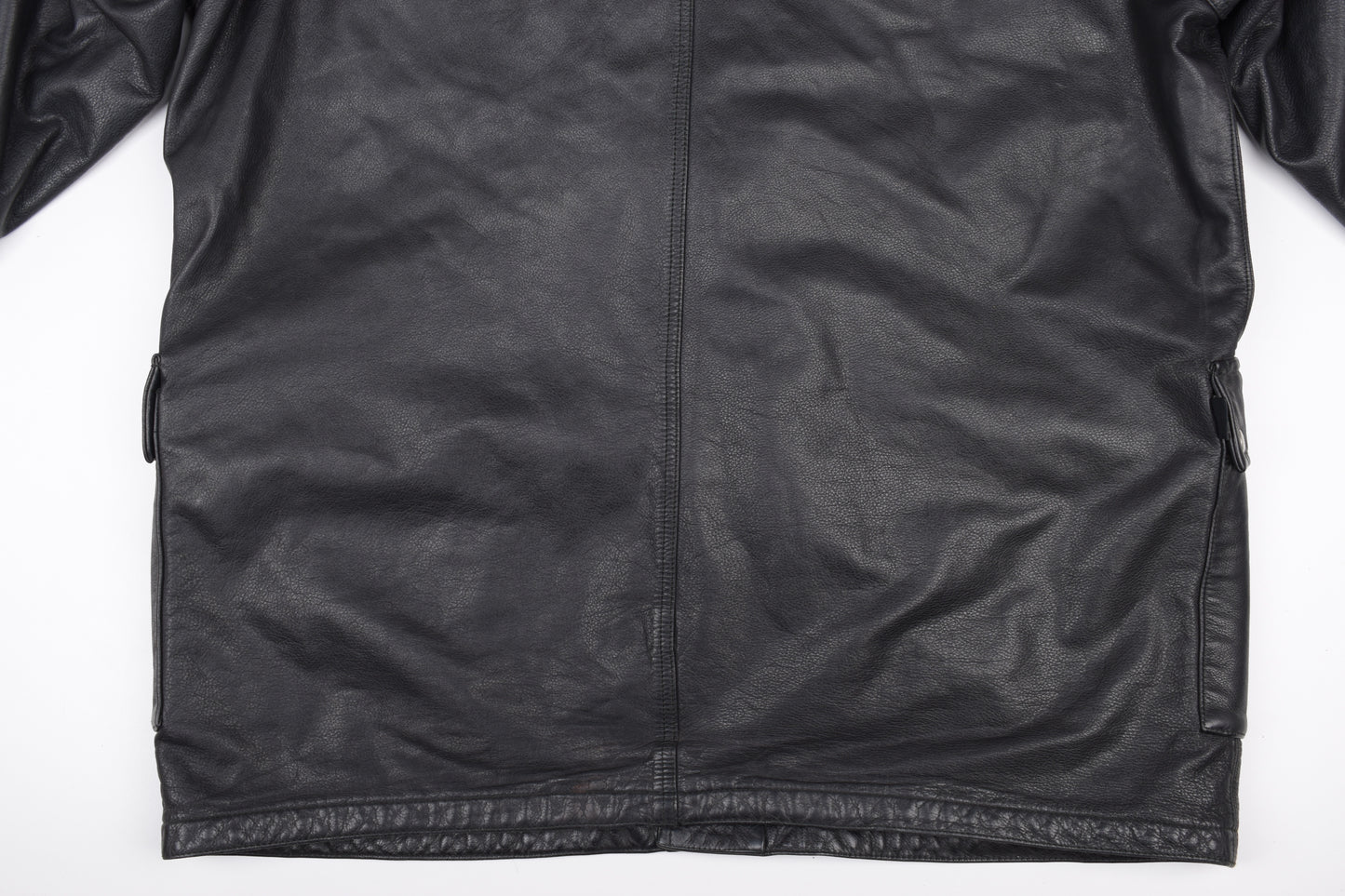 * Fay EMA Fireman Clasp Buckle Leather Coat Jacket, Size XXL, Excellent 9/10