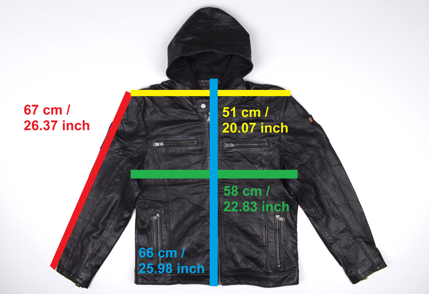 * Emilio Adani Mens Black Leather Hooded Jacket, Size 54 L, Excellent 9/10