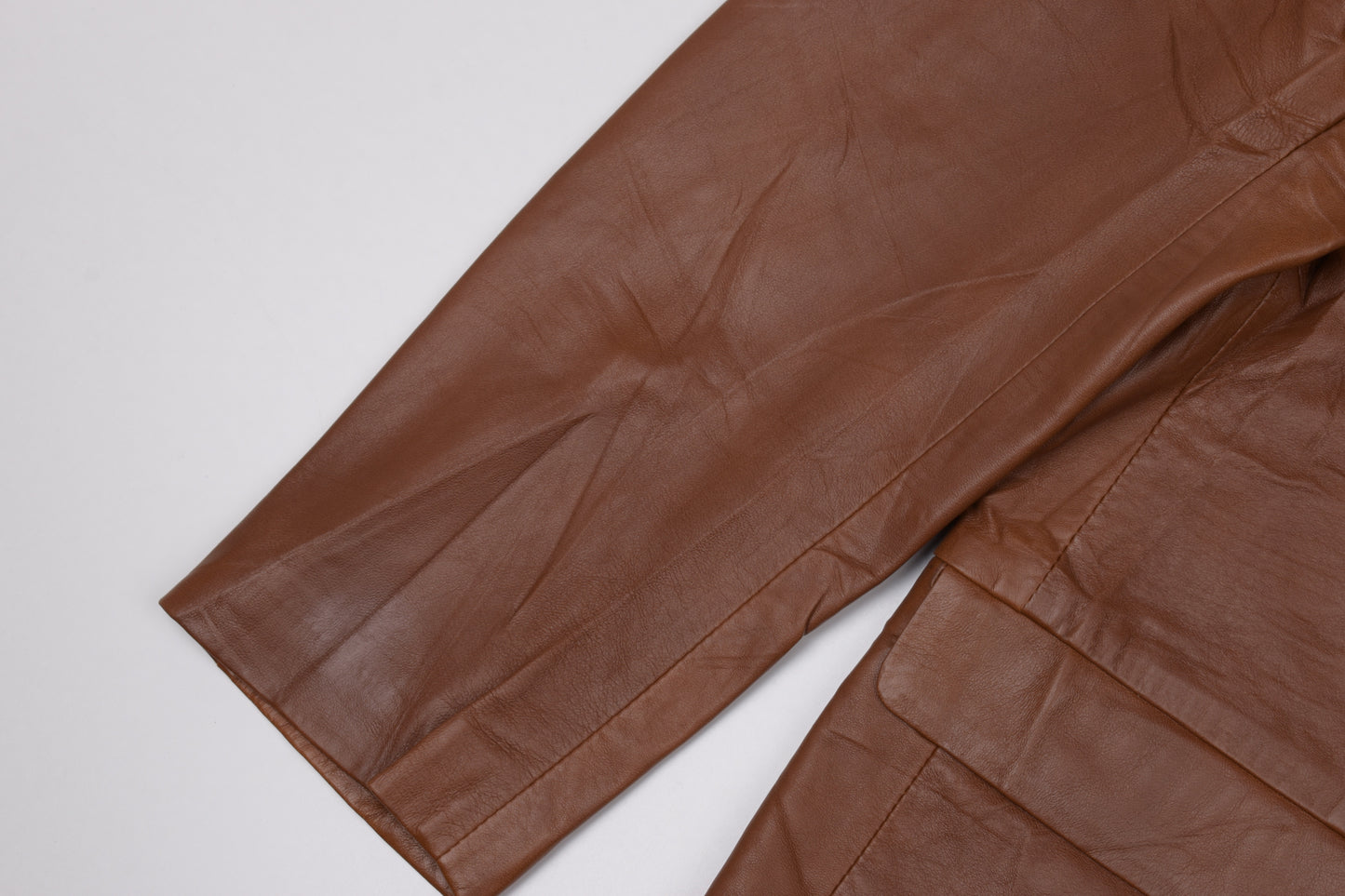 * Pertegaz Brown Leather Men Blazer, Size 56 XL, Excellent 9/10