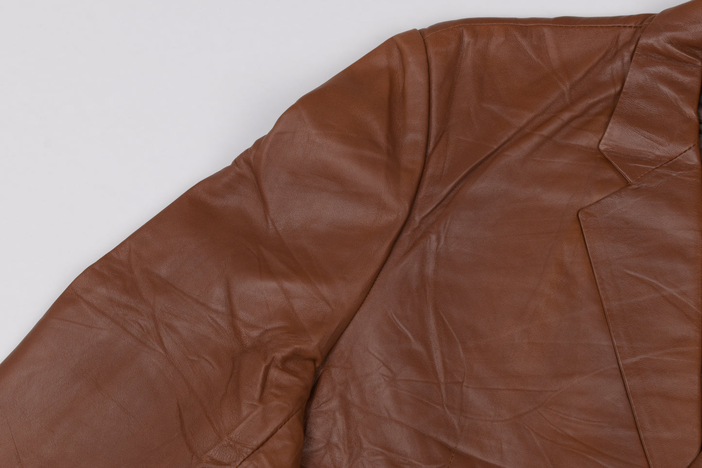 * Pertegaz Brown Leather Men Blazer, Size 56 XL, Excellent 9/10