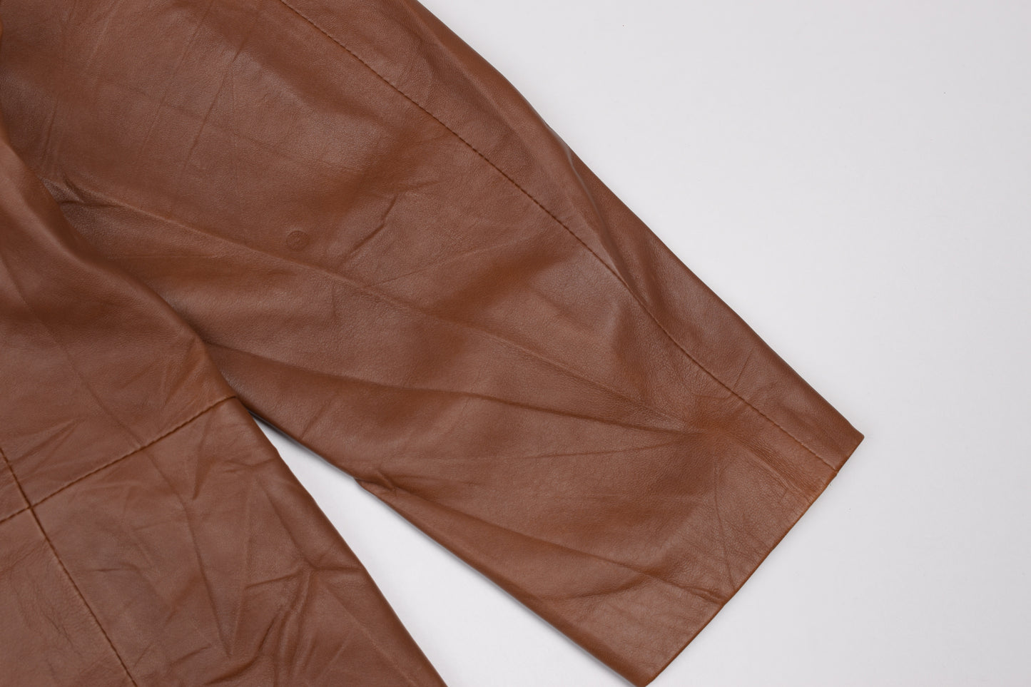 * Pertegaz Brown Leather Men Blazer, Size 56 XL, Excellent 9/10