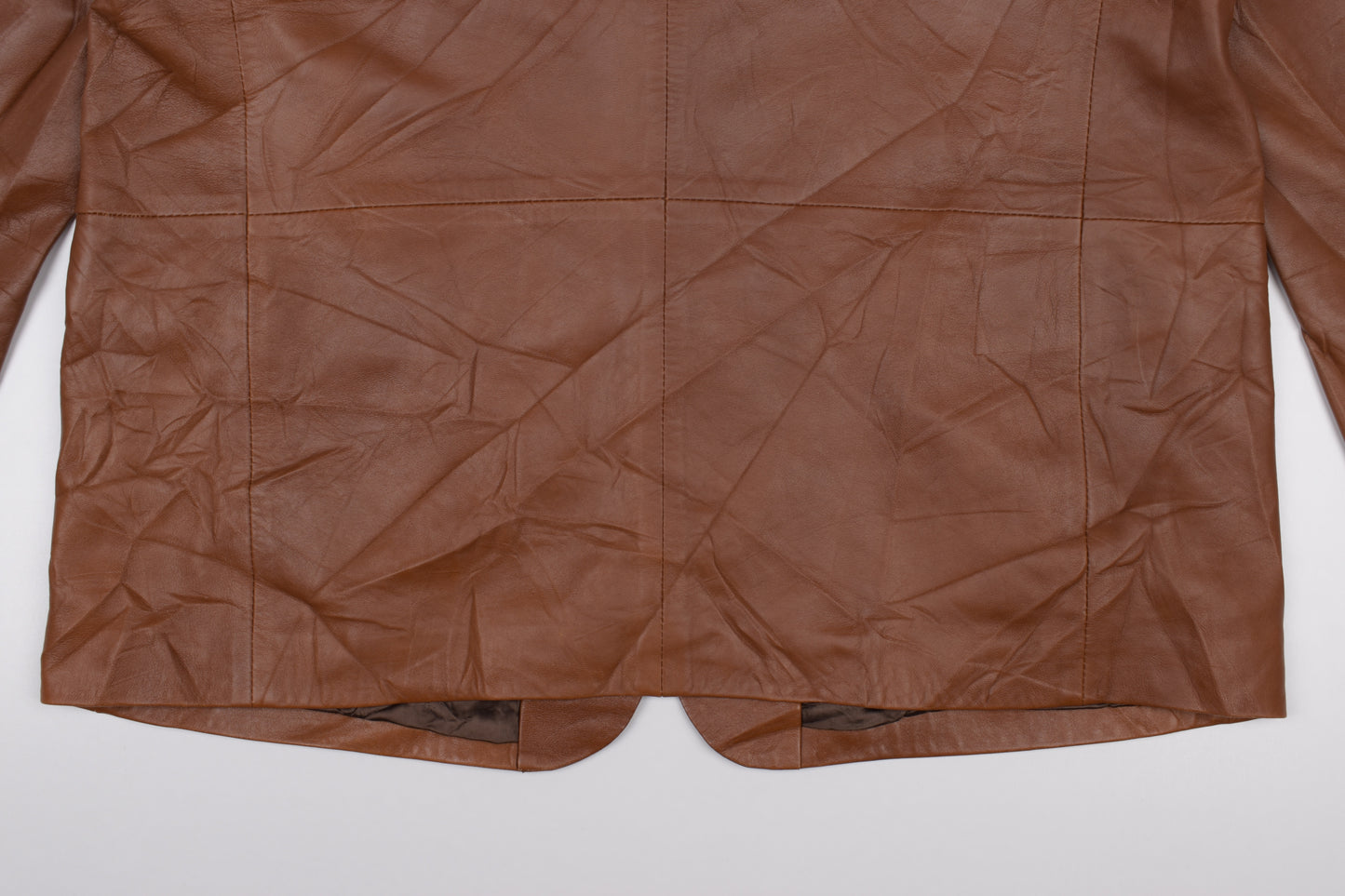 * Pertegaz Brown Leather Men Blazer, Size 56 XL, Excellent 9/10