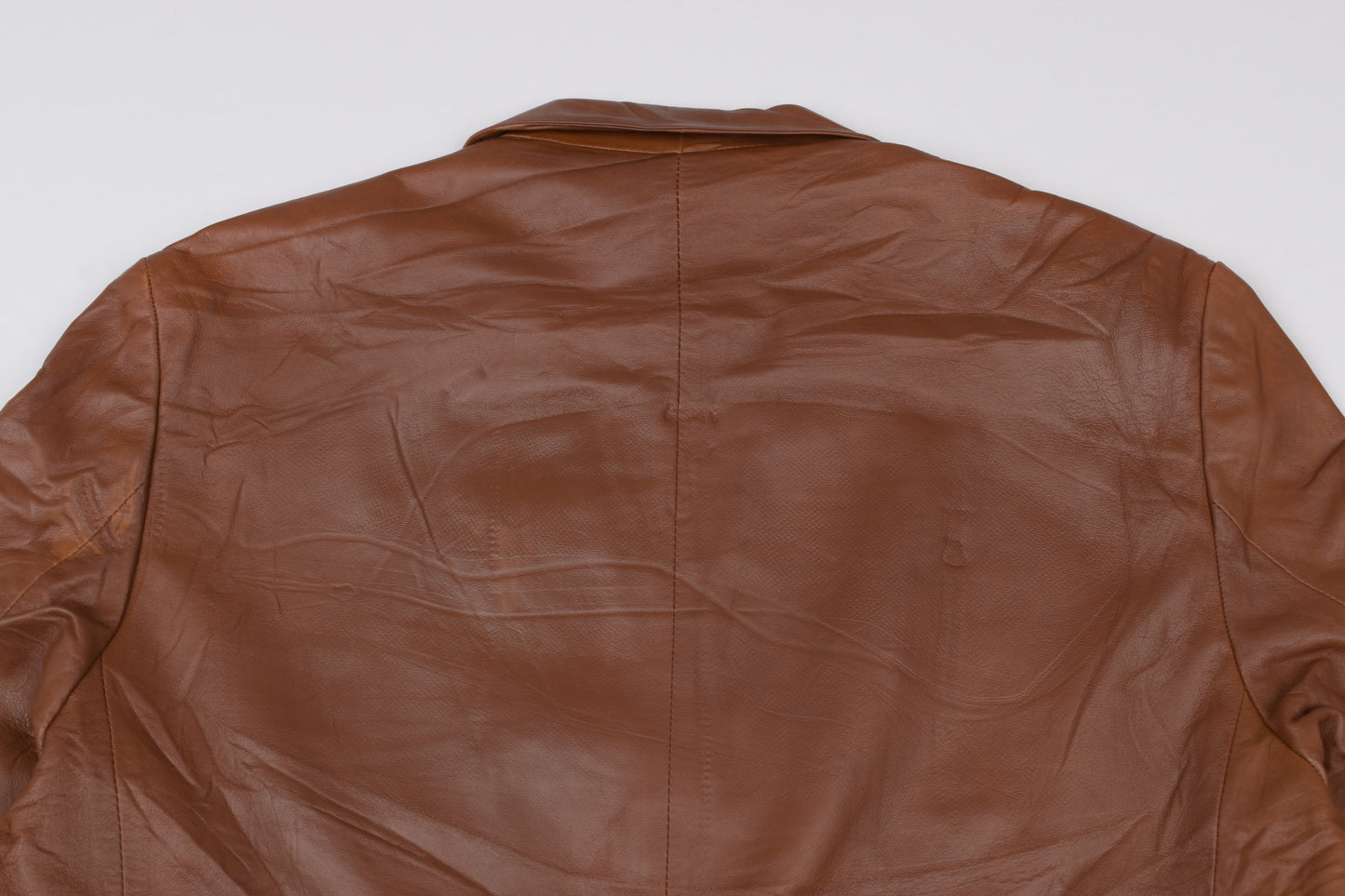 * Pertegaz Brown Leather Men Blazer, Size 56 XL, Excellent 9/10