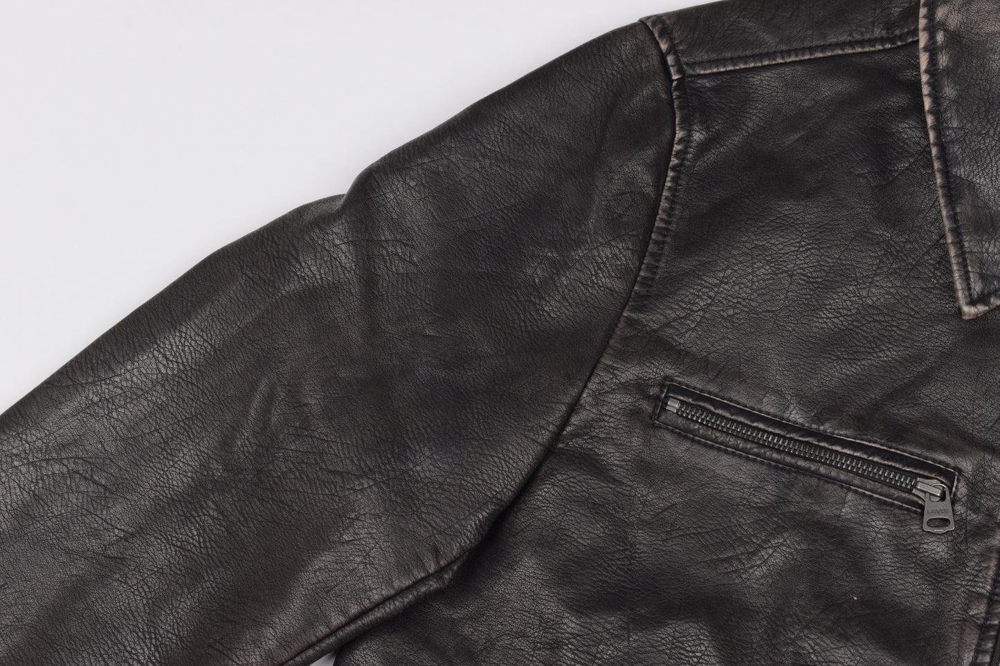 * Levi's Men's Faux Leather Motorcycle Jacket, Size M, V.Good 8/10