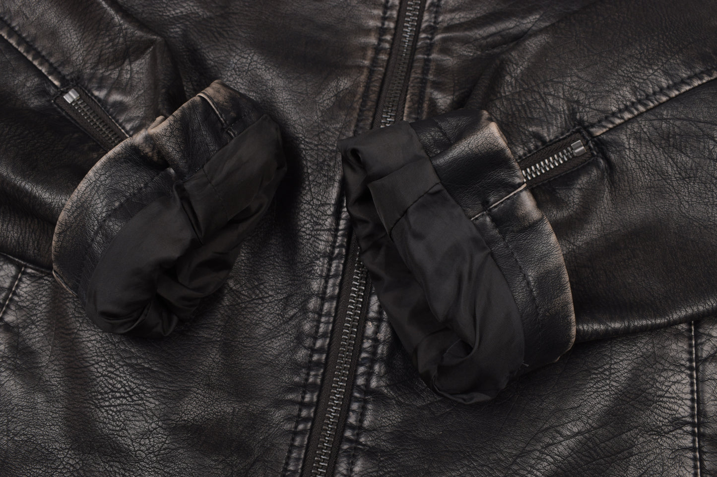 * Levi's Men's Faux Leather Motorcycle Jacket, Size M, V.Good 8/10