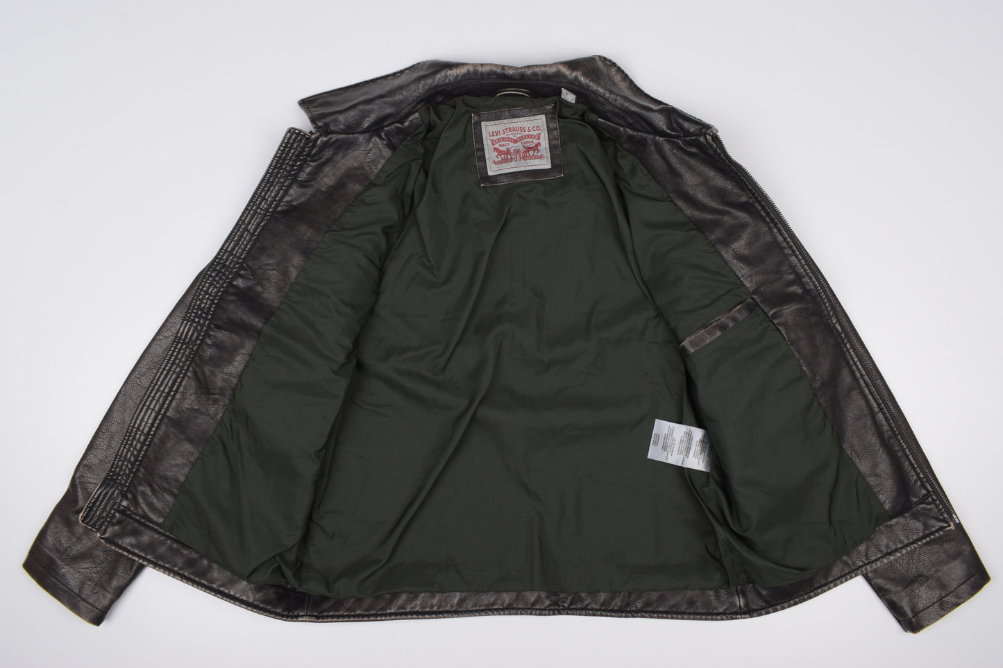 * Levi's Men's Faux Leather Motorcycle Jacket, Size M, V.Good 8/10