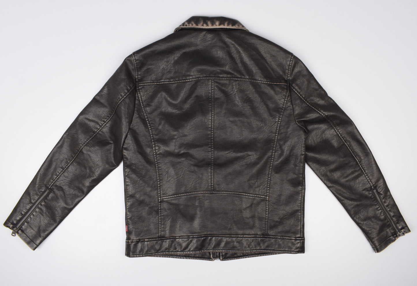 * Levi's Men's Faux Leather Motorcycle Jacket, Size M, V.Good 8/10