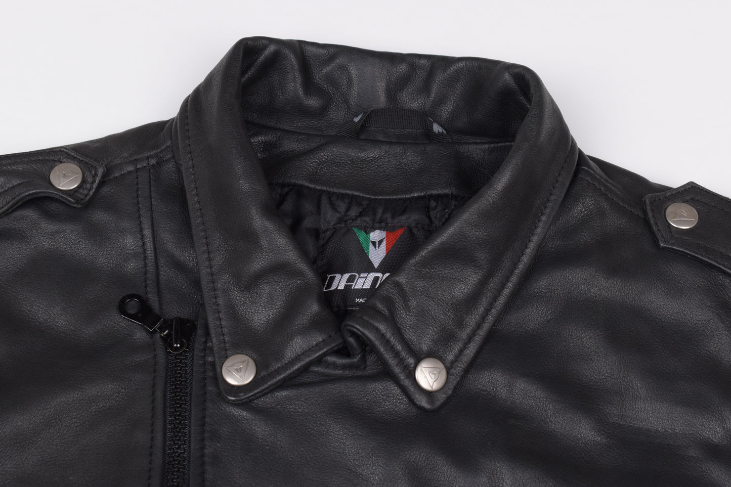 * Dainese Biker Men Black Leather Jacket, Made in Italy, Size 54, Excellent 9/10