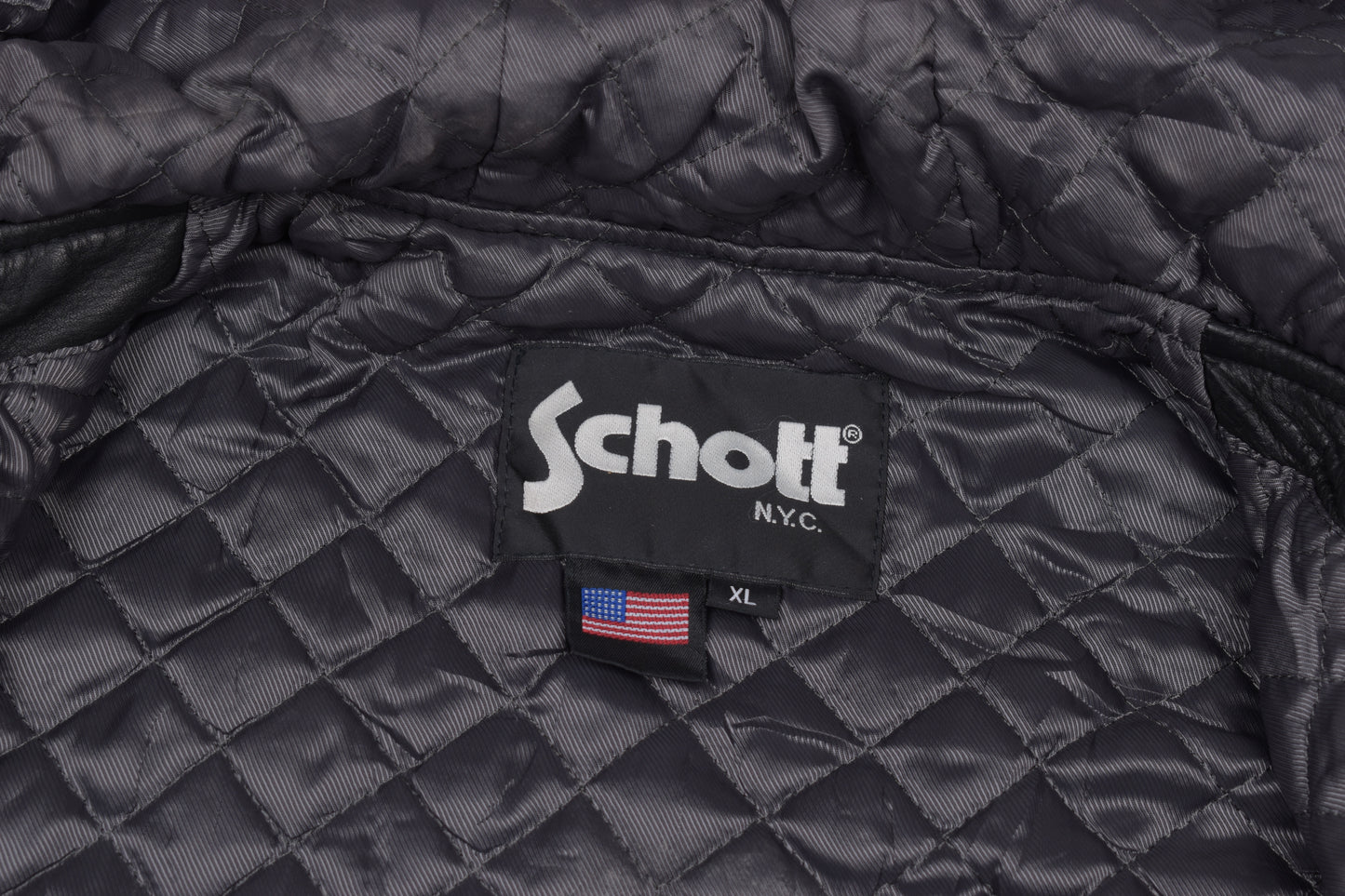 * Schott NYC Men's Leather Hooded Fullzip Parka Jacket, Size XL, Excellent 10/10