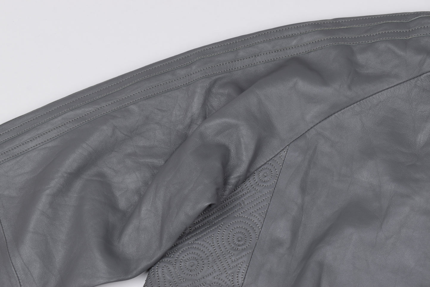 * Adidas Leather Gray Track Jacket, Size 50 M, Excellent 10/10