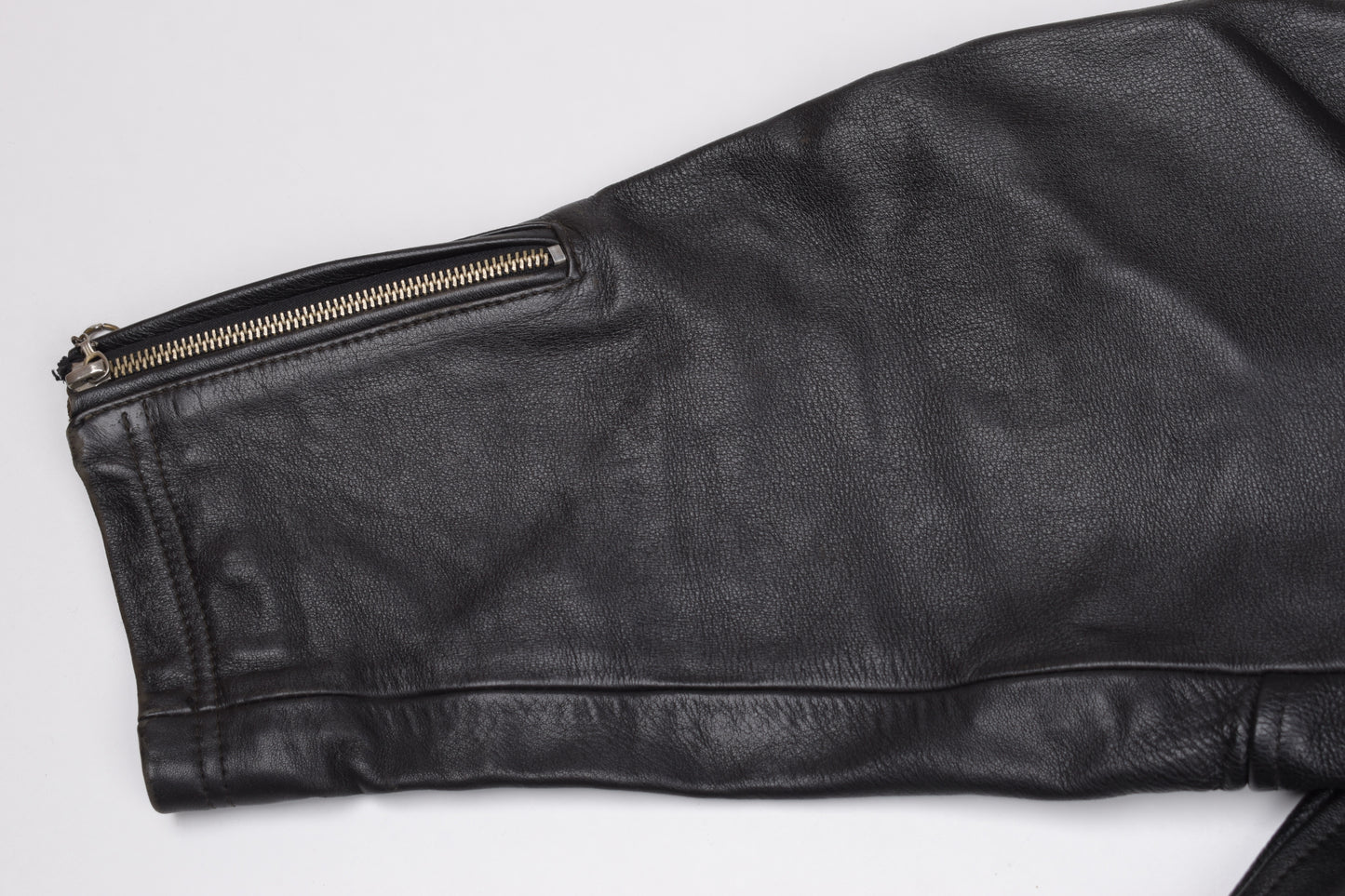 * Vintage Chevignon Motorcycle Black Leather Jacket, Size XXL, V.Good 8/10