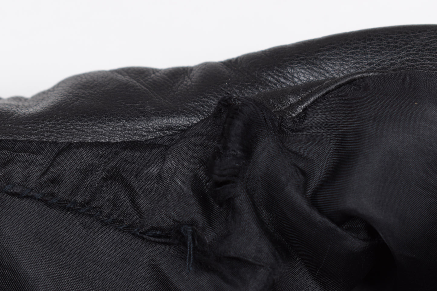 * Vintage Chevignon Motorcycle Black Leather Jacket, Size XXL, V.Good 8/10