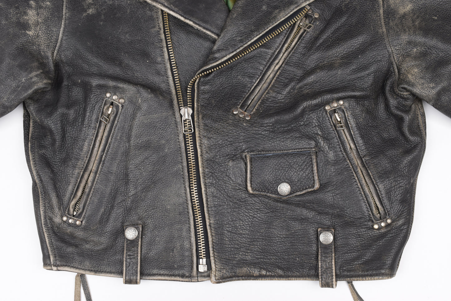Vintage Avirex USA Biker Leather Jacket, size M, V.Good 8/10 *