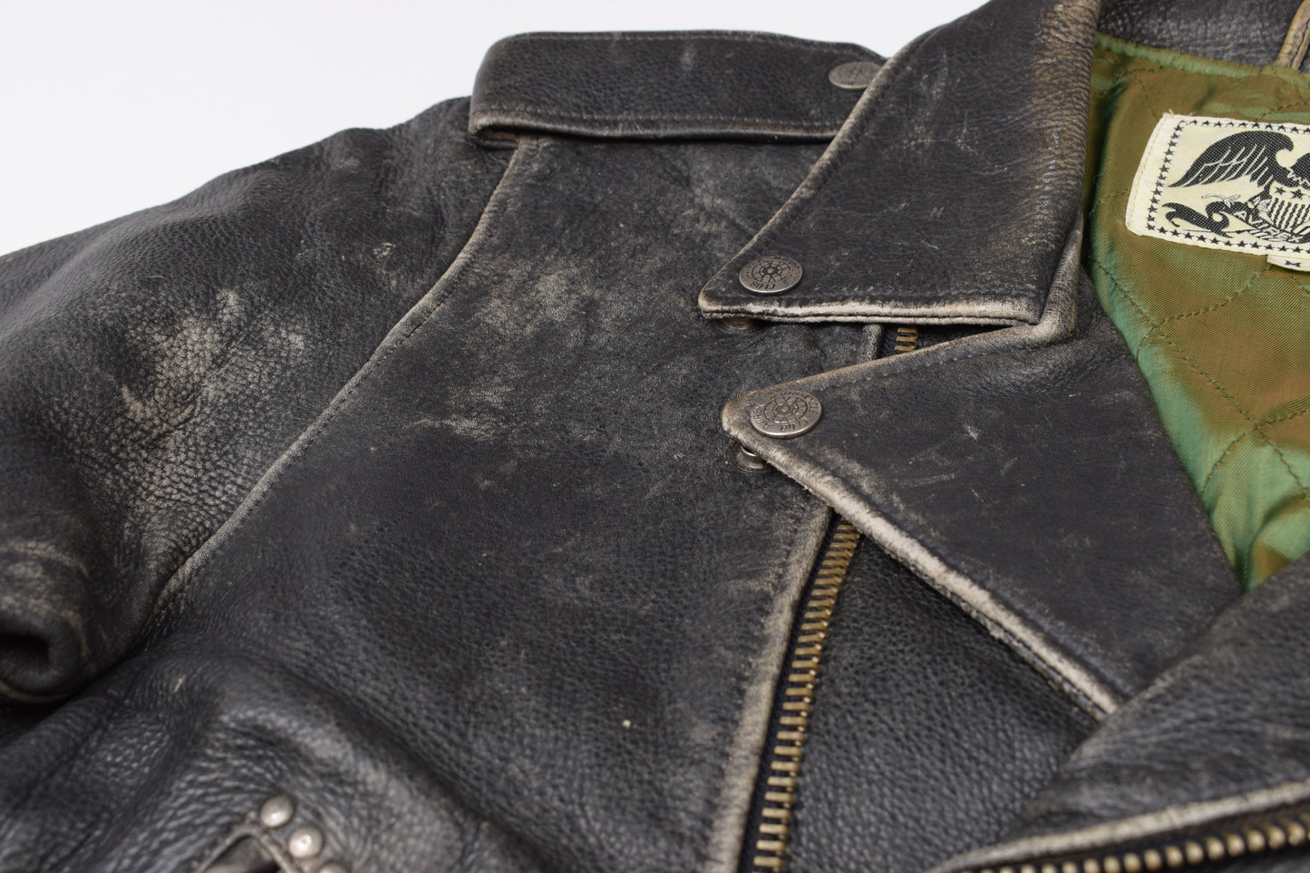 Vintage Avirex USA Biker Leather Jacket, size M, V.Good 8/10 *