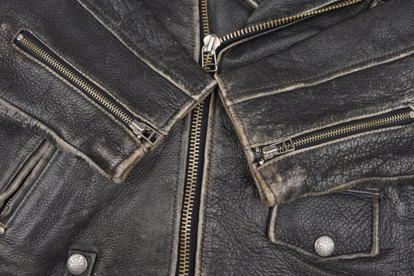 Vintage Avirex USA Biker Leather Jacket, size M, V.Good 8/10 *