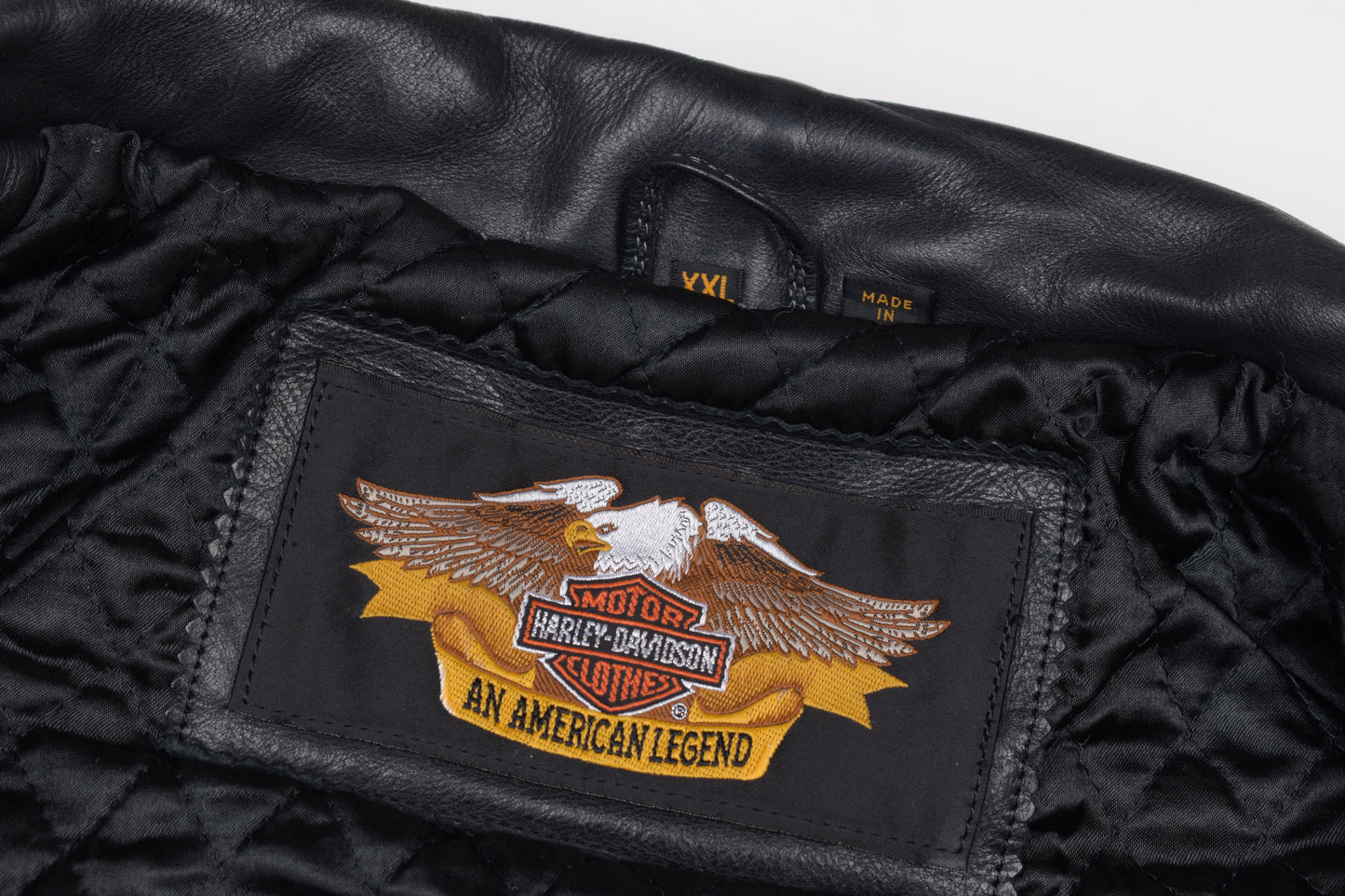 * Harley Davidson Mens Riding Motorbike Biker Black Leather Jacket, Size XXL, V.Good 8/10