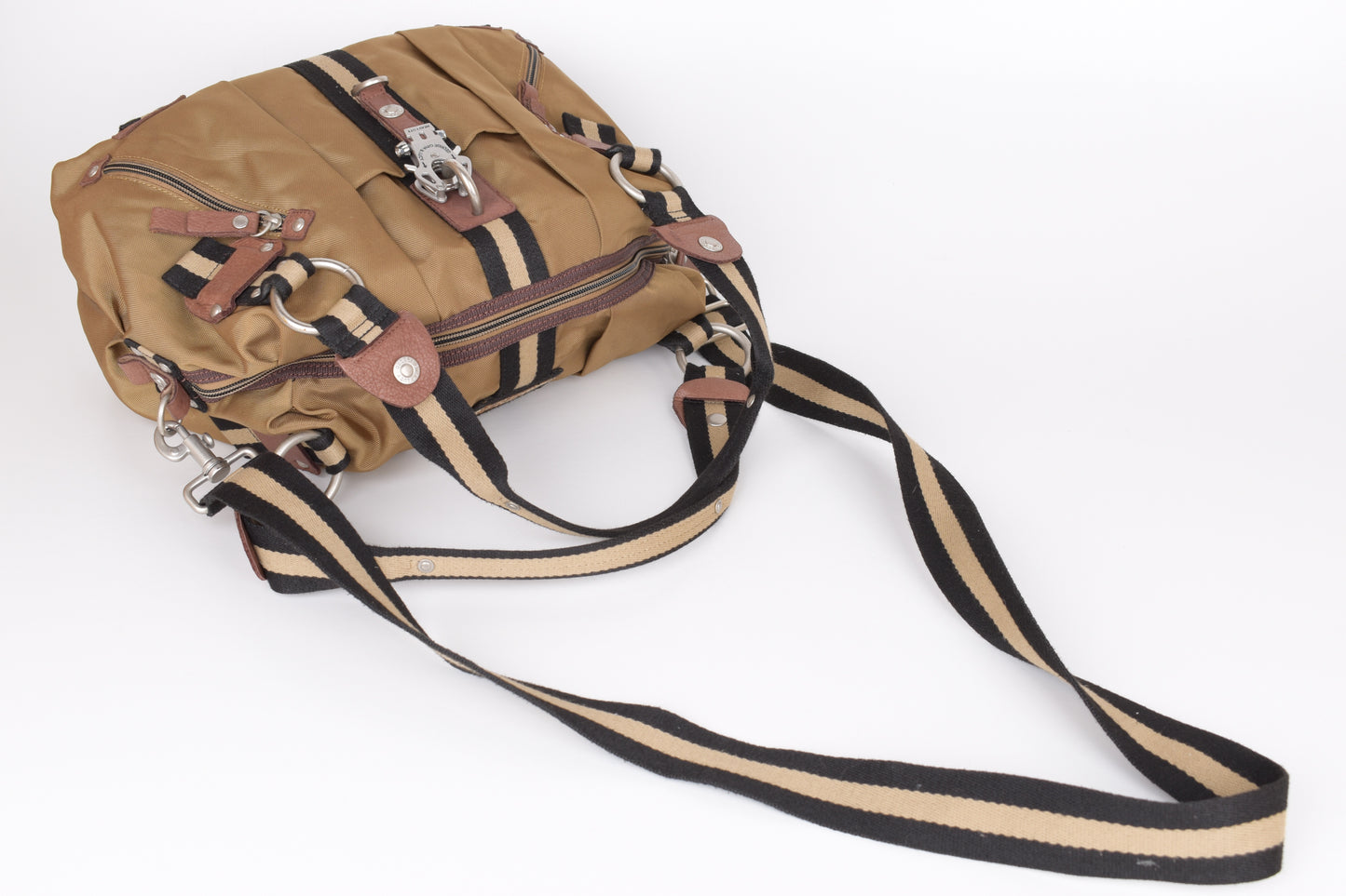 * George Gina & Lucy "Giant Monaco" Bronze Large Shoulder Bag 35x26cm Excellent 9/10