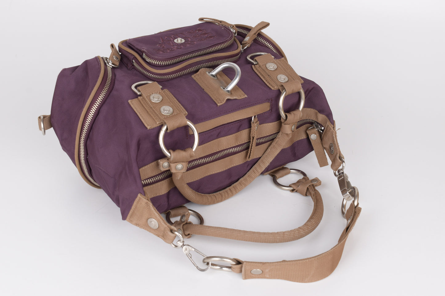 * George Gina & Lucy "Hi Di Ho" Purpule HandBag 31x21cm V.Good 8/10