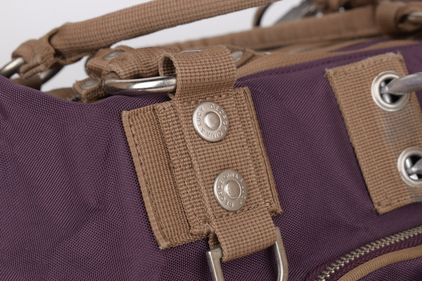 * George Gina & Lucy "Hi Di Ho" Purpule HandBag 31x21cm V.Good 8/10