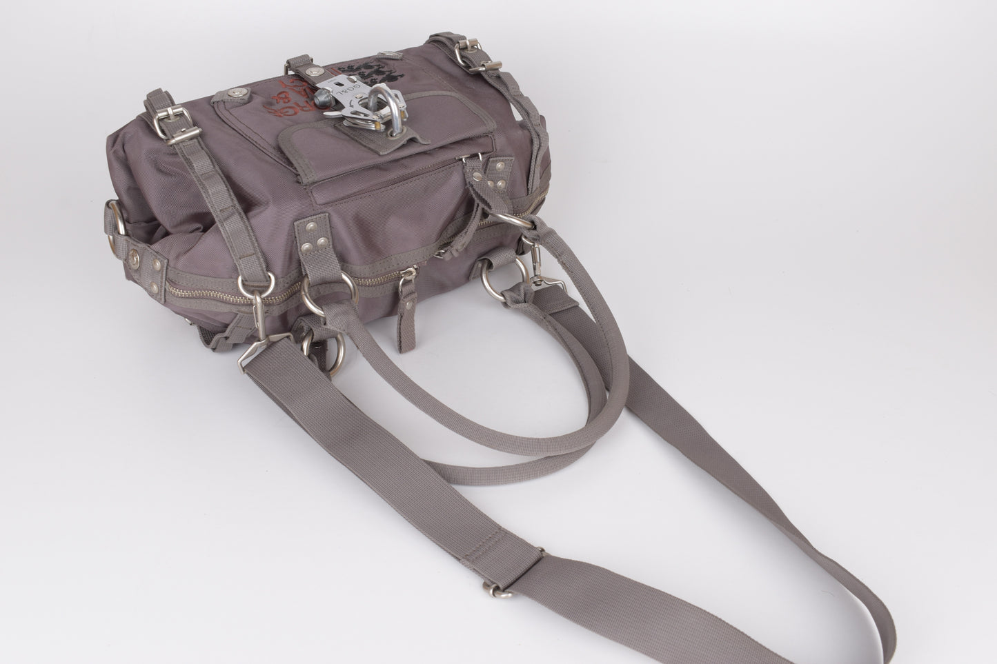 * George Gina & Lucy "Paradise Angel" Gray Shoulder Bag 34x19cm Excellent 9/10