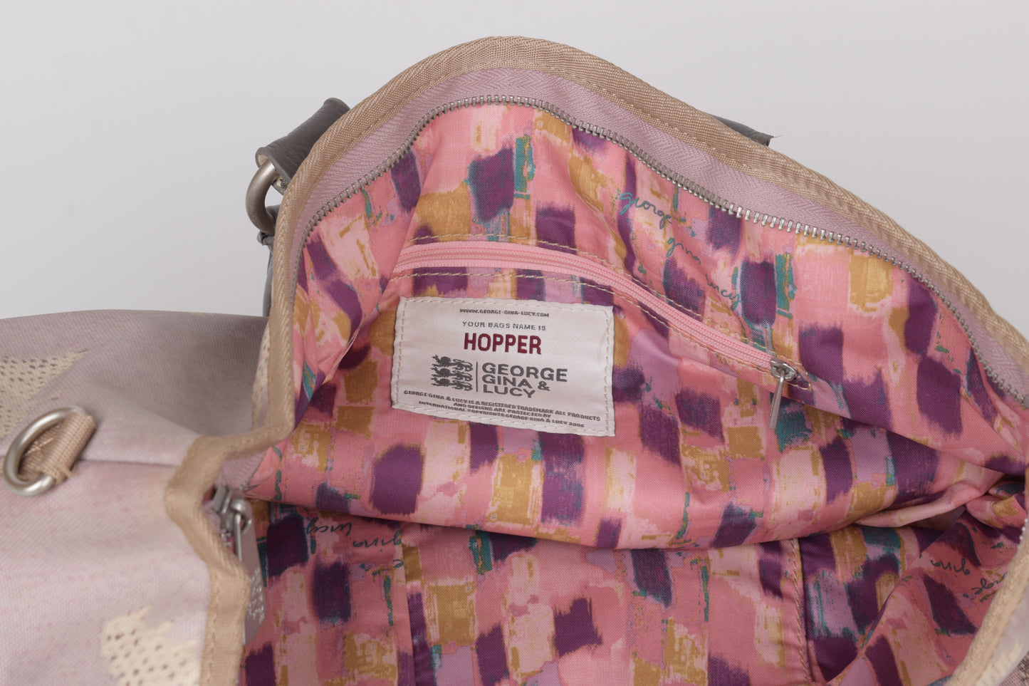 * George Gina & Lucy "Hopper" Purpule HandBag 31x34cm V.Good 8/10