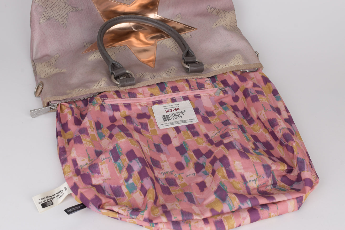 * George Gina & Lucy "Hopper" Purpule HandBag 31x34cm V.Good 8/10