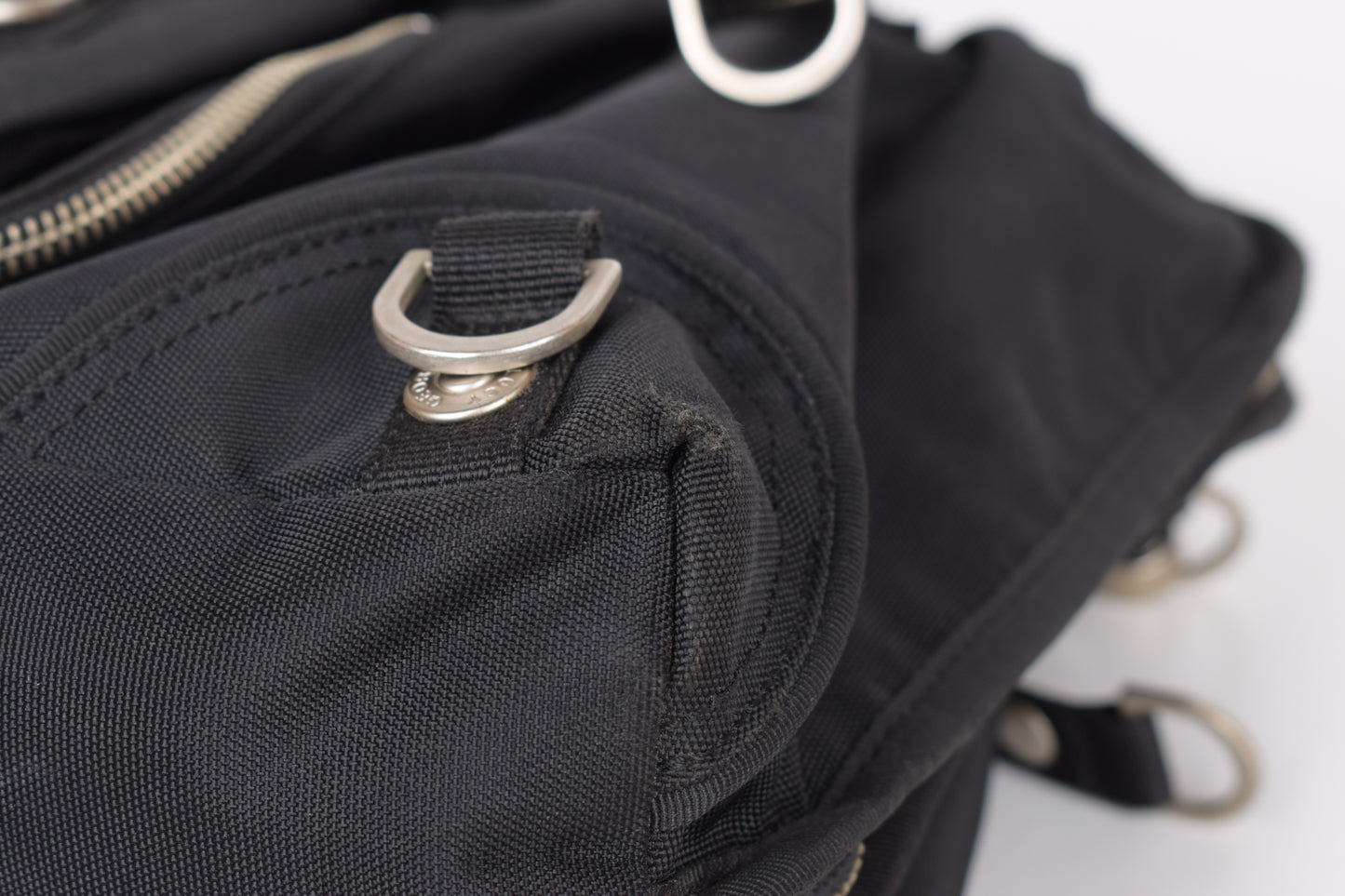 * George Gina & Lucy "Sexy Strappy" Black Shoulder Bag 40x29cm V.Good 7/10 *