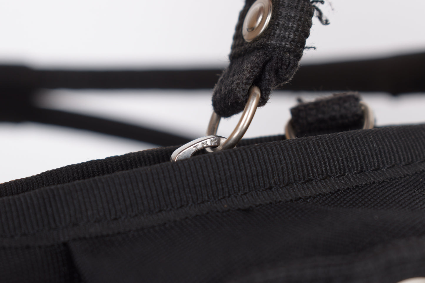 * George Gina & Lucy "Sexy Strappy" Black Shoulder Bag 40x29cm V.Good 7/10 *