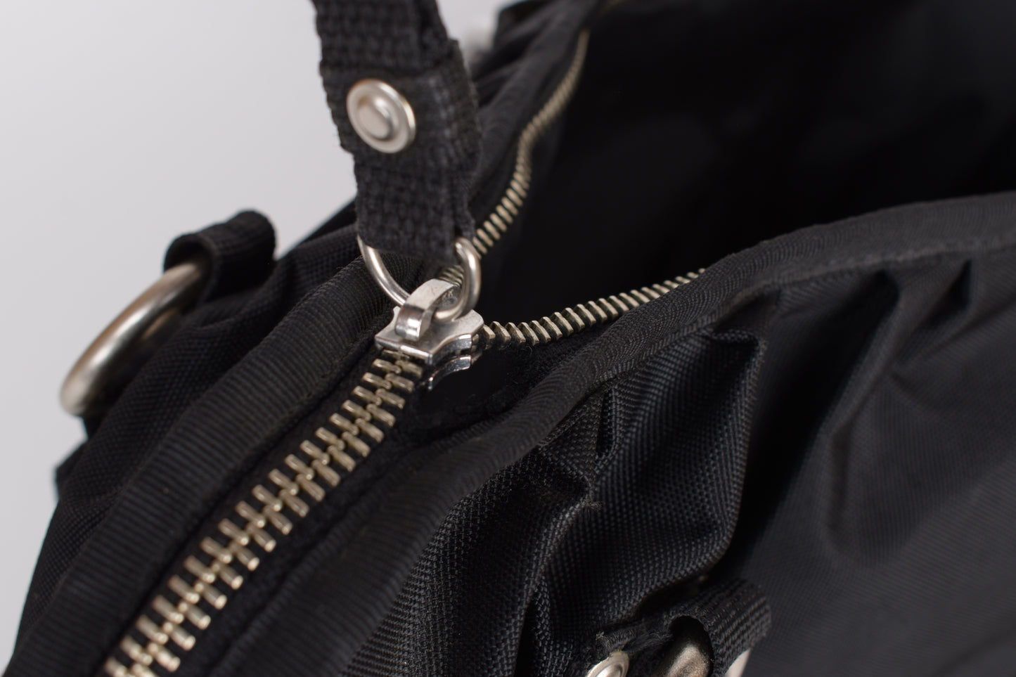 * George Gina & Lucy "Sexy Strappy" Black Shoulder Bag 40x29cm V.Good 7/10 *
