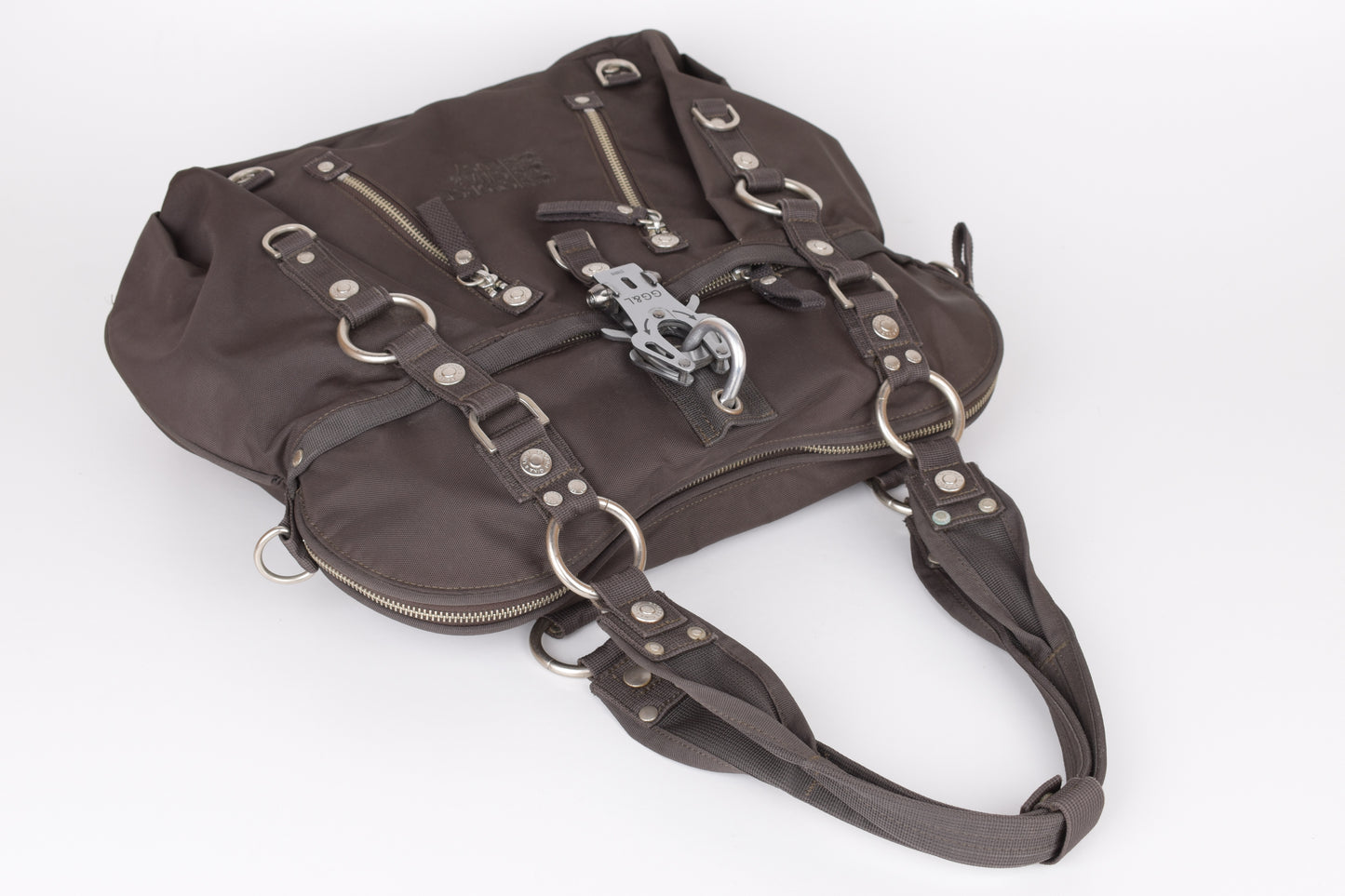 * George Gina & Lucy "Poodle Pack" Brown Large Shoulder Bag 40x35cm Excellent 9/10