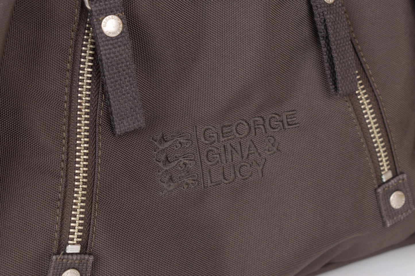 * George Gina & Lucy "Poodle Pack" Brown Large Shoulder Bag 40x35cm Excellent 9/10
